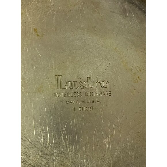 Vintage Lustre 1 Qt Waterless Aluminum Saucepan with Lid USA Made – Used - Picture 11 of 14